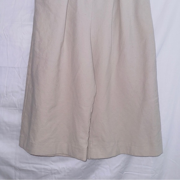 Crea Concept Cream High Waisted Wide Leg Cropped Wool Pants size EUR 38 - Picture 3 of 7